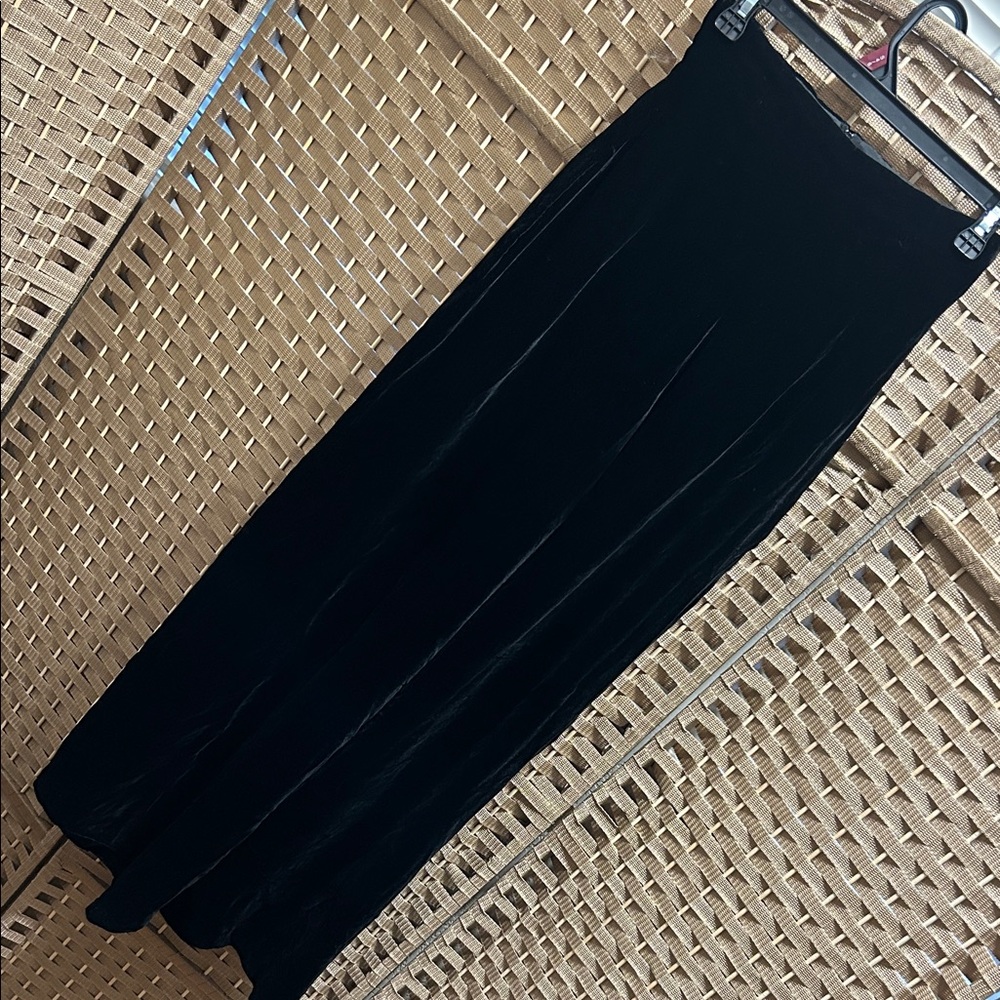 Omo Norma Kamali Black Velvet Trousers high waist 2 - Picture 9 of 9